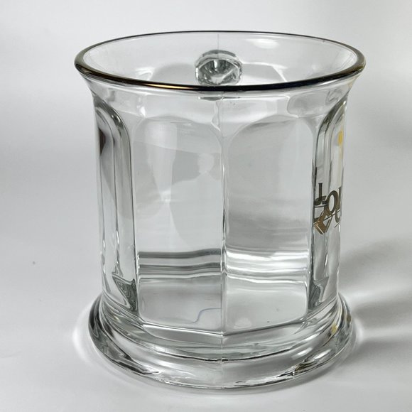 Vtg Columbia Beveled Coffee Cup Mug Clear Glass Souvenir Collectible Made in USA - Picture 2 of 10